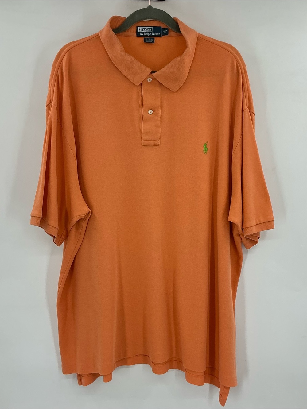 Vintage Polo Ralph Lauren Orange Polo with Green Pony